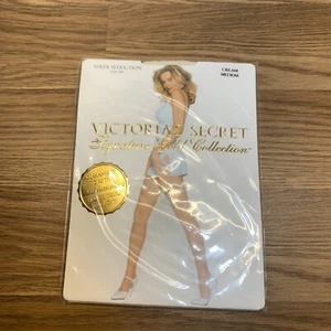 Victoria's Secret Sheer Seduction Signature Gold Collection Stay Ups Medium - Picture 1 of 6