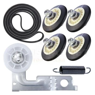 ZD-USMARKET 4581EL2002C Dryer Drum Roller Wheel and Shaft Pack of 4 For LG 4581EL2002H US