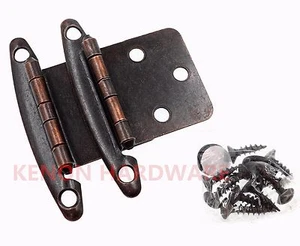 50 Pairs of NON Self Closing Variable Overlay Cabinet Hinges-Oil Brushed Bronze - Picture 1 of 5