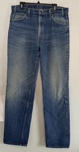 Pantalones de mezclilla azul vintage Levi's 309 naranja pestaña hechos en EE. UU. 33x 34 (real 36x34) - Imagen 1 de 11