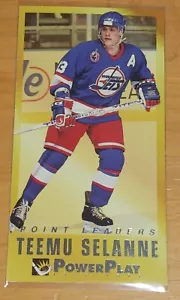 TEEMU SELANNE - 1993-94 Fleer PowerPlay Hockey - Points Leader #16 of 20 - Picture 1 of 2