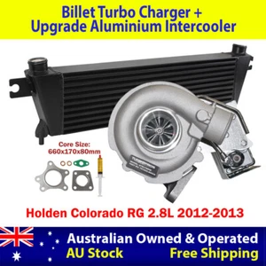 Upgrade Billet Turbo With 80mm Intercooler For Holden Colorado RG 2.8L 2012-2013 - Picture 1 of 11