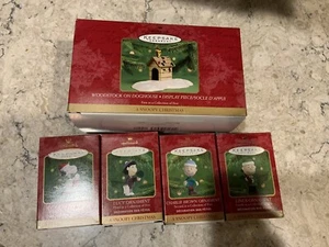Hallmark 2000 Peanuts A Snoopy Christmas Ornament Set of (5), 50th Anniversary - Picture 1 of 7