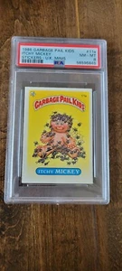 1986 TOPPS UK MINIS GARBAGE PAIL KIDS SERIES 1 ITCHY MICKEY PSA 8 NM-MT 11A - Picture 1 of 2