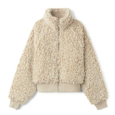 WEEKDAY Jacke 'Meagan Faux Fur Jacket' - Kunstfell - beige - S - nwtg. - Bild 1 von 2
