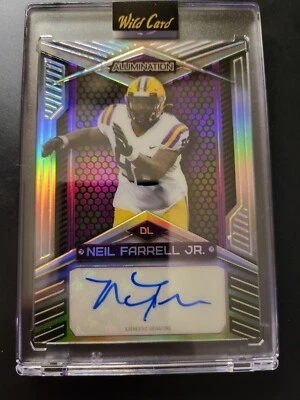 2022 Wild Card Alumination Neil Farrell Jr RC AUTO 4/100 Raiders - Image 1 of 3