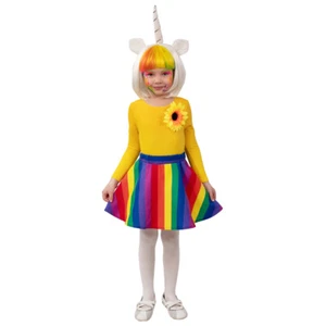 Unicorn Rock Tutu 128-140 Regenbogen Einhorn Rock Kinder Tellerrock Zirkusclown - Bild 1 von 1