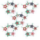 30 Christmas Candy Boxes Star Shape Hanging Ornaments Xmas Party Favor Bags