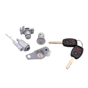 Ignition Switch Trunk Lock Door Fuel Lock Cylinder Set Fit for Honda Civic 06-11 - Picture 1 of 7
