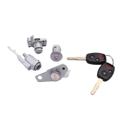 Ignition Switch Trunk Lock Door Fuel Lock Cylinder Set Fit for Honda Civic 06-11 - Image 1 of 4