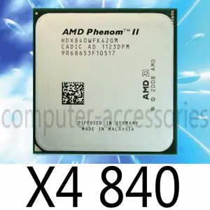 AMD Phenom Athlon II X4-840 3.2GHz Socket AM3 CPU Processor - Picture 1 of 1