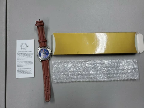 Avon Home Run Hero Mark Mcgwire St. Louis Cardinals Watch Leather Strap in Box Cover
