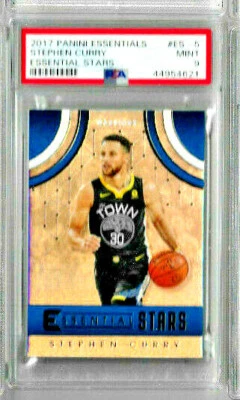 2017 Panini Essentials Stephen Curry Essential Stars PSA 9 - Image 1 of 2