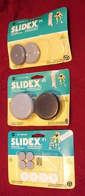Lot of 10 Slidex  Round  Rubber Pads New, 3/4", 2 1/4", 17/8" - Image 1 of 2