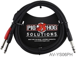 6ft 1/4" TRS Male to Dual Mono TS Male (TIP/RING) Insert Cable, AV-YS06PH - Picture 1 of 1