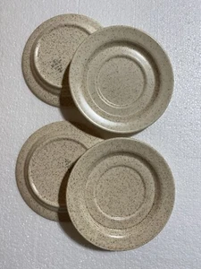 Homer Laughlin 6” Saucers Country Sage J 83 Speckled set of 4 - Picture 1 of 4