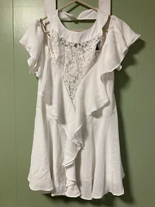 womens top w/lace Ashley Stewart size 14/16 NWT - Picture 1 of 2