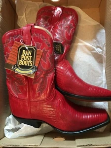 Dan Post Lizard Skin Women's Boots sz 9 - Picture 1 of 10