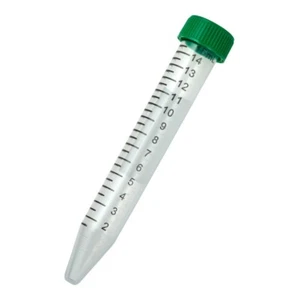 CELLTREAT 15mL Tubo per Centrifuga, Rack in Plastica, 300/Custodia, Sterile, #229418 - Foto 1 di 2