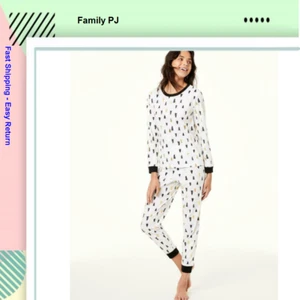 Family Pajamas Toddler Tree Print PJ Sleepwear Set | White Gold/Black | 4-5 - Picture 1 of 4