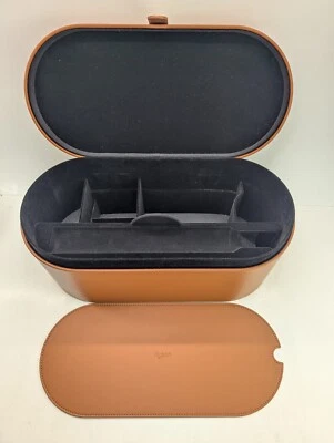 Dyson HS01 Airwrap Hair Styler Dryer Tan Leather Hard Storage Box & Non-Slip Mat - Image 1 of 4