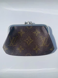 Louis Vuitton Monogram Vintage Kiss Lock Coin Purse/Pouch - Picture 1 of 7