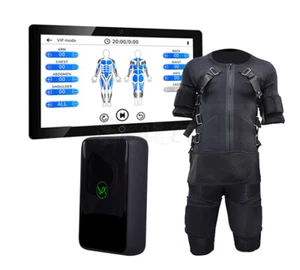 Wireless EMS Muscle Stimulator Fat Loss Body Sports Training Home Fitness Suit - Picture 1 of 13