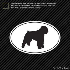 Calcomanía troquelada Bouvier des Flandres Euro Oval Sticker autoadhesiva vinilo dog - Imagen 1 de 1