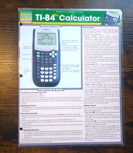Bar charts TI-84 Laminated Quick Study Guide on How to Use - Picture 1 of 1