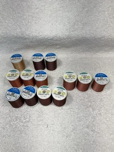 Sulky 40 Wt Rayon- 850 Yds 13 Spools Of Various Brown Colors - Picture 1 of 3