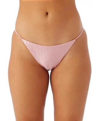 Pantalones de bikini O'Neill X7347 Juniors Mizi Metallic Rib Redondo, rosa, S Foto 1 de 3