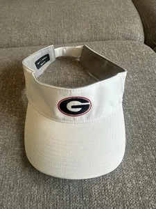 Nike Dri Fit Golf Visier NCAA University of Georgia Bulldogs weiß verstellbar - Bild 1 von 5