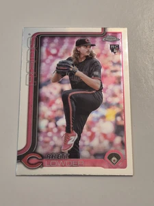 2025 Topps Chrome Rhett Lowder Base Rookie #147 Cincinnati Reds - Bild 1 von 2