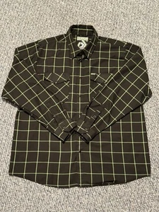XXL Dixxon Flannel Shirt Mens Large Black Green THE FACTORY Limited - Picture 1 of 6
