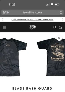 Few Will Hunt “Blade” BJJ Rash Guard Size XXL New - Picture 1 of 2