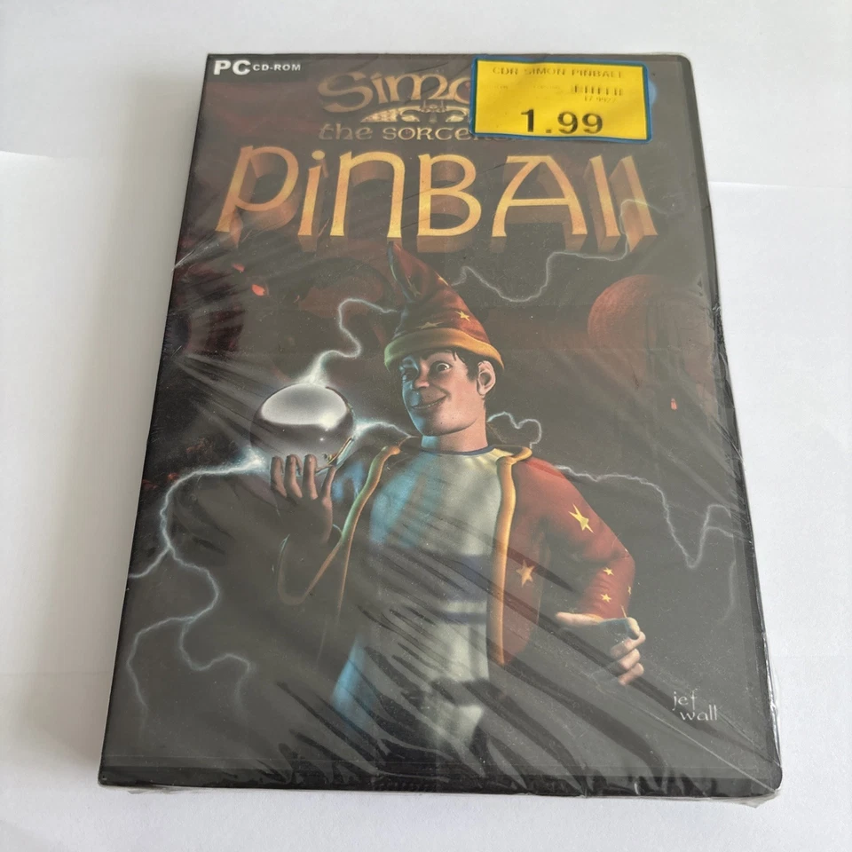 Rare Simon The Sorcerer’s Pinball - PC CD Rom. Brand-new and sealed. - Image 1 of 1