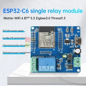 Type-C ESP32-C6 WIFI Bluetooth Development Board Single Channel Relay Module DIY - Picture 1 of 24