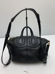 Bolso de hombro de cuero bidireccional Givenchy Nightingale negro bolso de lujo de diseñador - Imagen 1 de 16