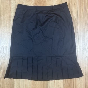 Brooks Brothers Bleistiftrock schwarz Wolle gefüttert Größe 12 Karriere - Bild 1 von 7