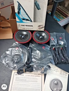 VTG PAIR CLIF DESIGNS CDS 509 5"INCH MID RANGE CAR SPEAKERS,TWEETERS,CROSSOVERS - Picture 1 of 6