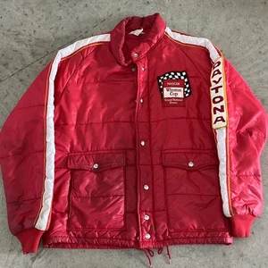 Chaqueta roja de colección años 80 Daytona 500 Winston Cup Series Grand National Drivers para hombre M - Imagen 1 de 6