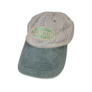 Cancun Baseball Cap Beige Hat Khaki Strapback - Picture 1 of 7