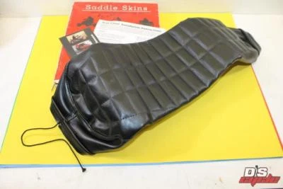 NOS SADDLE SKINS HONDA 1974-76 CB550 CB550K BLACK SEAT COVER  - Image 1 of 4