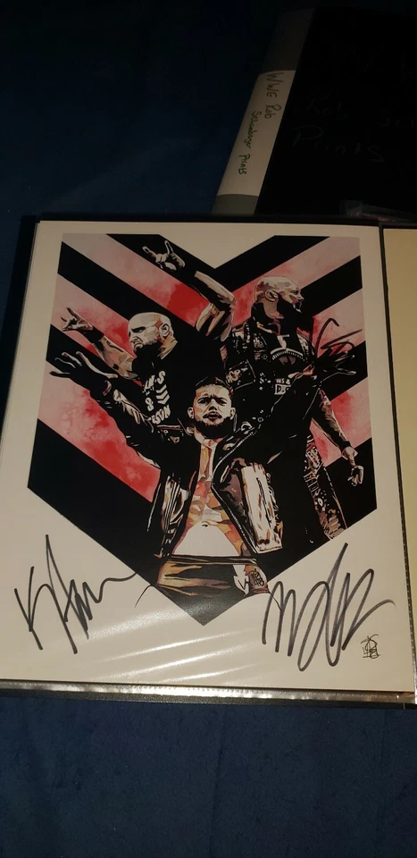 ROB SCHAMBERGER Signed Finn Balor Luke And Gallows wwe nxt aew roh njpw the club - Image 1 of 1