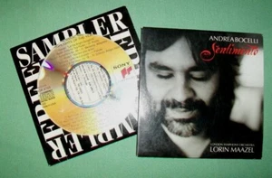 Andrea Bocelli / Handel **PROMO CD LOT** Sampler -- Sentimento - Picture 1 of 1