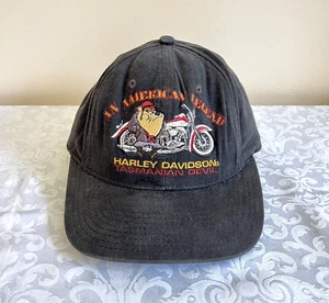 Vintage 1991 Harley Davidson Hat Looney Tunes Tasmanian Devil Warner Bros USA - Picture 1 of 10