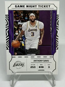 Anthony Davis 2022-23 Contenders Game Night Ticket #22 Insert LA Lakers - Picture 1 of 2
