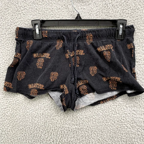 San Francisco Giants Shorts Womens Medium Black Sleepwear Comfort Lounge Cover
