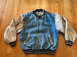 Vintage Gear For Sports Alabama Varsity Jacket Jean Jacket Mens XL - Picture 1 of 13