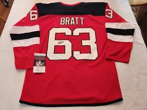 JESPER BRATT signed DEVILS custom jersey JSA COA SIZE XL - Picture 1 of 4